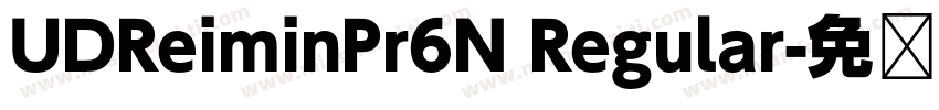 UDReiminPr6N Regular字体转换
